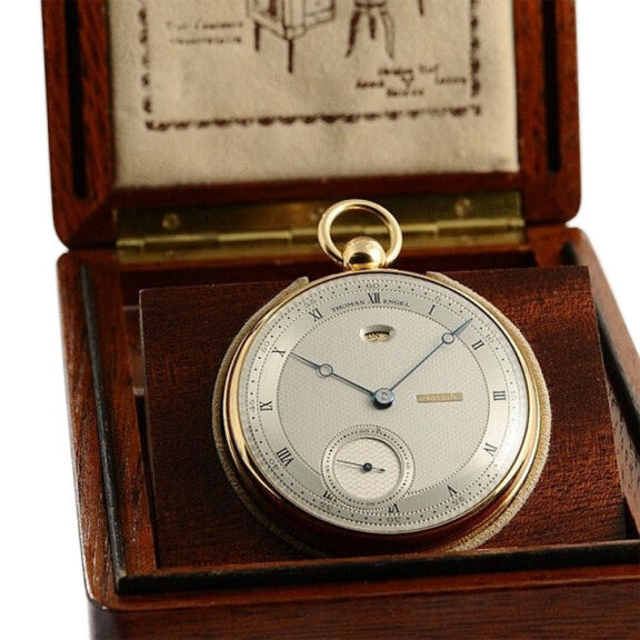 German rare Tourbillon with retrograde thermometer Circa 1982 German rare Tourbillon with retrograde thermometer Circa 1982