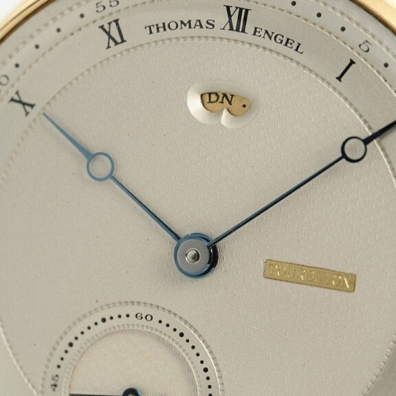 German rare Tourbillon with retrograde thermometer Circa 1982 German rare Tourbillon with retrograde thermometer Circa 1982