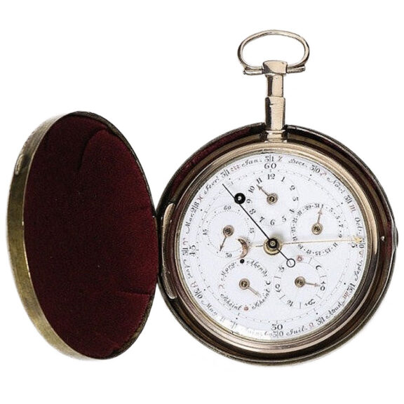 German rose gold Astronomical pocket watch Circa 1790 German rose gold Astronomical pocket watch Circa 1790