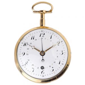 German gold precision watch with 8 day movement Circa 1800
