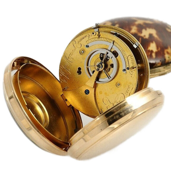 German gold precision watch with 8 day movement Circa 1800 German gold precision watch with 8 day movement Circa 1800