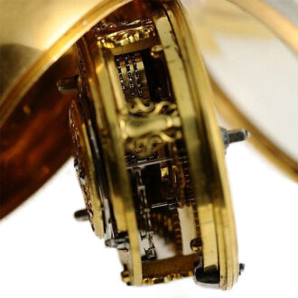 English rare pair cased gold Repoussé pocket watch Circa 1753