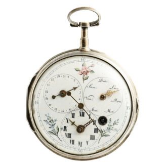 German watch with regulator dial and calendar Circa 1800