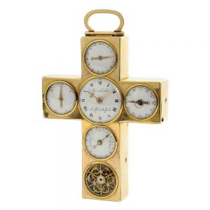 Swiss impressive cruciform shaped calendar watch Circa 1790