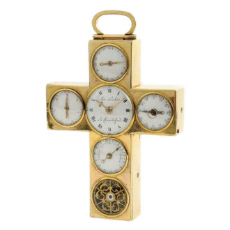 Swiss impressive cruciform shaped calendar watch Circa 1790 Swiss impressive cruciform shaped calendar watch Circa 1790