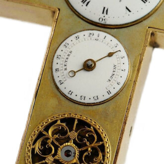 Swiss impressive cruciform shaped calendar watch Circa 1790 Swiss impressive cruciform shaped calendar watch Circa 1790