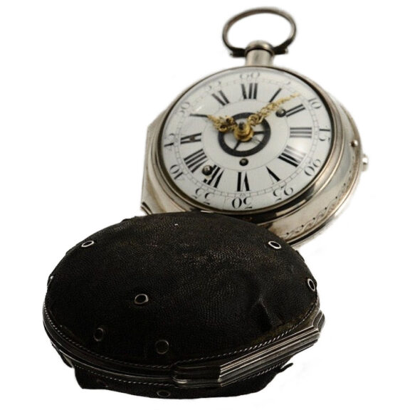 Austrian pair cased quarter repeating coach watch Circa 1760 Austrian pair cased quarter repeating coach watch Circa 1760