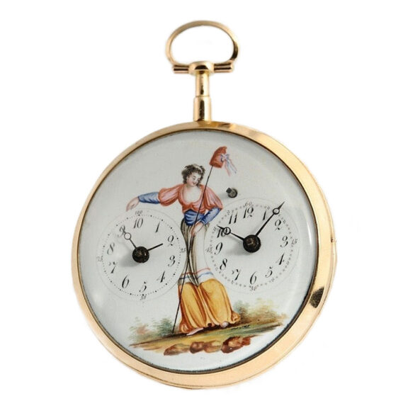French watch with revolution time and normal time Circa 1793