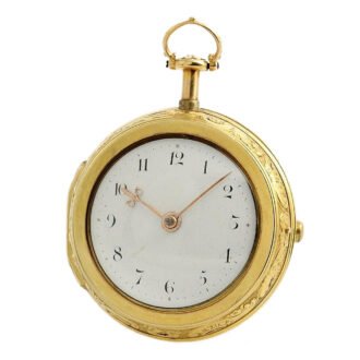 English half quarter repeating verge pocket watch Circa 1739