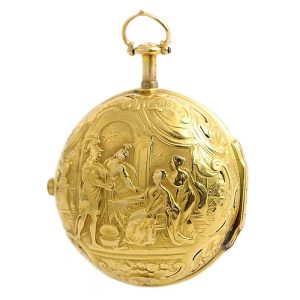 English half quarter repeating verge pocket watch Circa 1739