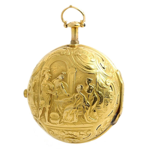 English half quarter repeating verge pocket watch Circa 1739
