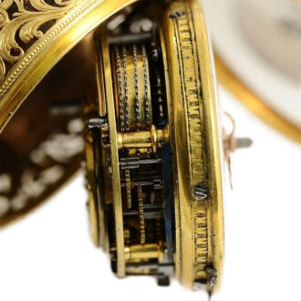 English half quarter repeating verge pocket watch Circa 1739