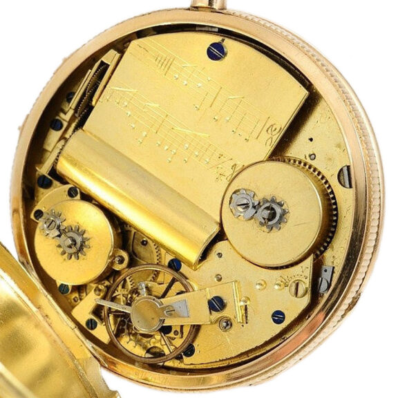 Swiss quarter repeater with musical movement Circa 1810 Swiss quarter repeater with musical movement Circa 1810