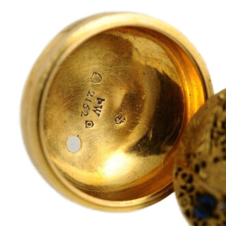English repoussé decorated verge pocket watch Circa 1729