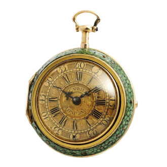 English half quarter repeating verge pocket watch Circa 1736