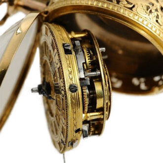 English half quarter repeating verge pocket watch Circa 1736