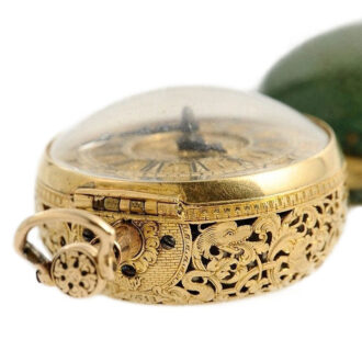English half quarter repeating verge pocket watch Circa 1736