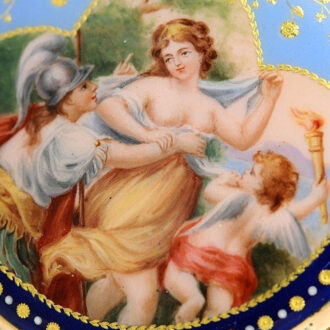 Swiss Geneva enamel watch with quarter repeater Circa 1830