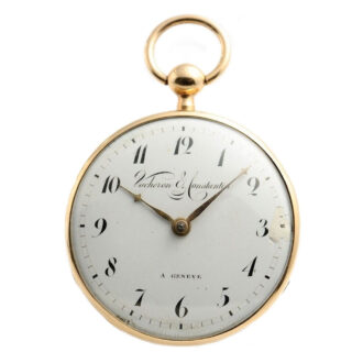 Swiss Geneva enamel watch with quarter repeater Circa 1830