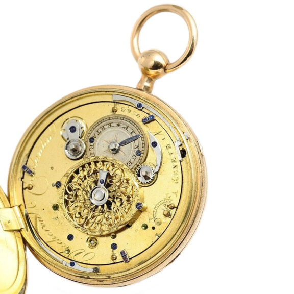 Swiss Geneva enamel watch with quarter repeater Circa 1830 Swiss Geneva enamel watch with quarter repeater Circa 1830