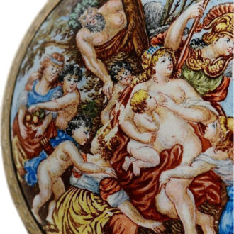 French silver Viennese repeater with erotic scene Circa 1820