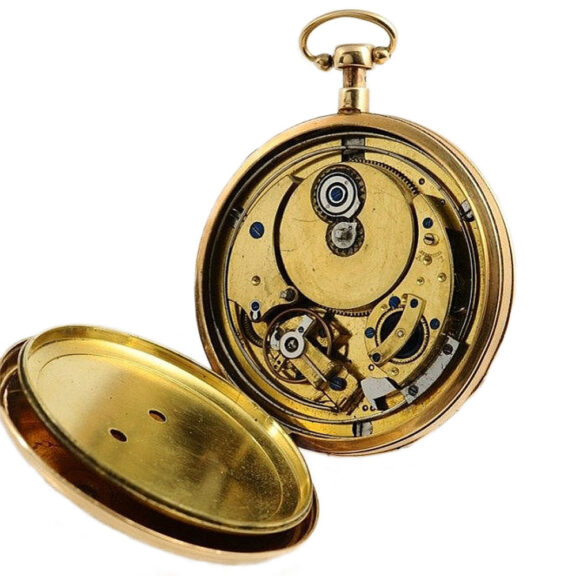 Swiss quarter repeater with eight day movement Circa 1810 Swiss quarter repeater with eight day movement Circa 1810