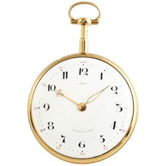 French rose gold quarter repeating à toc watch Circa 1789