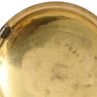 English gold quarter repeating verge pocket watch Circa 1794