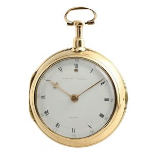 English gold quarter repeating verge pocket watch Circa 1794