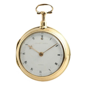 English gold quarter repeating verge pocket watch Circa 1794