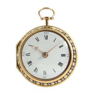 English verge watch with corresponding chatelaine Circa 1775
