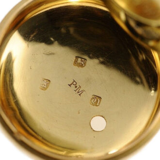 English verge watch with corresponding chatelaine Circa 1775