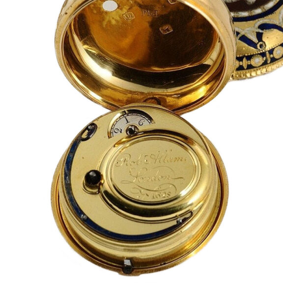 English verge watch with corresponding chatelaine Circa 1775 English verge watch with corresponding chatelaine Circa 1775