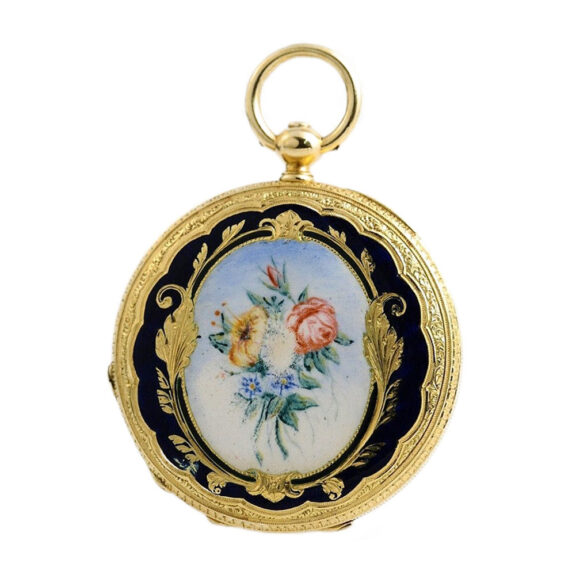Swiss lady's watch with picture of Our Lady of La Salette Circa 1850 Swiss lady's watch with picture of Our Lady of La Salette Circa 1850