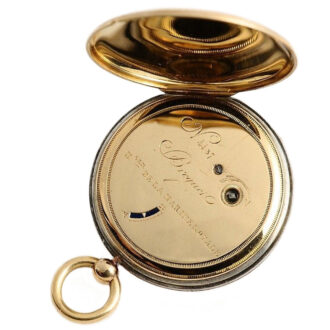 French very fine and small 18K gold pocket watch Circa 1820