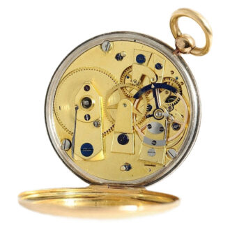French very fine and small 18K gold pocket watch Circa 1820