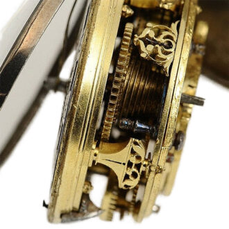 Belgian pair cased verge pocket watch with date Circa 1680