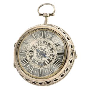 Swiss rare pair cased verge pocket watch with alarm Circa 1700