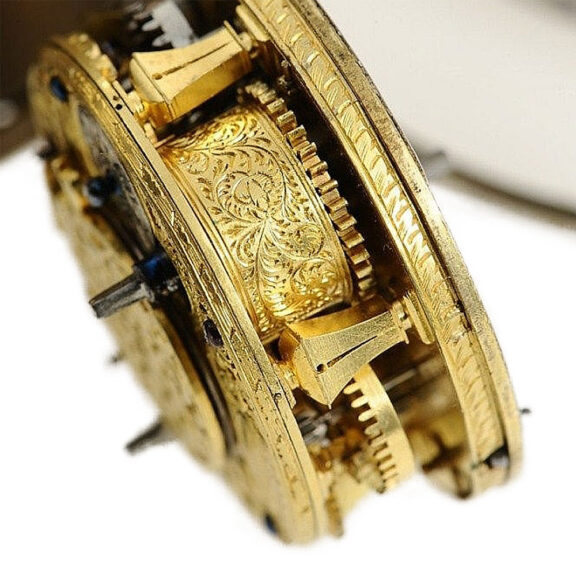 Swiss rare pair cased verge pocket watch with alarm Circa 1700 Swiss rare pair cased verge pocket watch with alarm Circa 1700