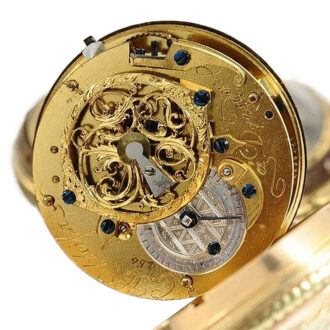 German decorative pair cased verge pocket watch Circa 1780