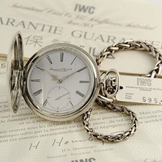 Swiss pocket watch with original watch chain Circa 1980