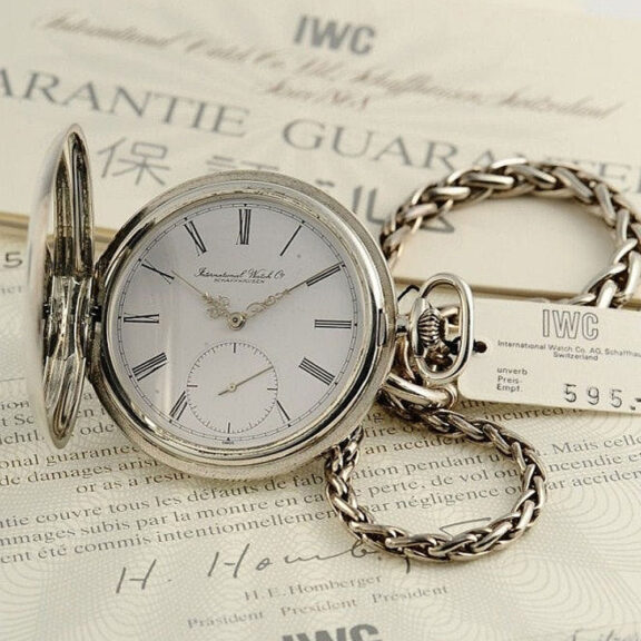 Swiss pocket watch with original watch chain Circa 1980 Swiss pocket watch with original watch chain Circa 1980