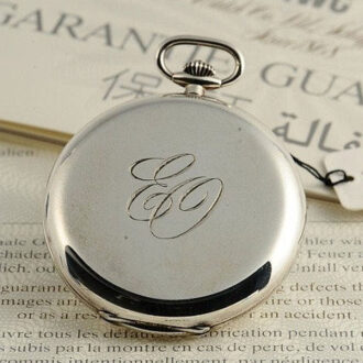 Swiss pocket watch with original watch chain Circa 1980