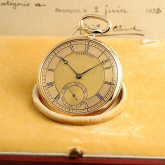 French elegant precision lever chronometer watch Circa 1935