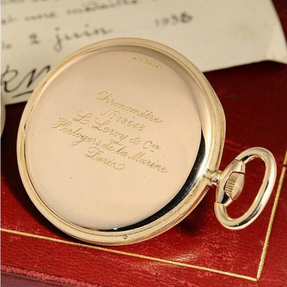 French elegant precision lever chronometer watch Circa 1935 French elegant precision lever chronometer watch Circa 1935