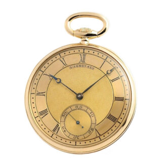 French elegant precision lever chronometer watch Circa 1935