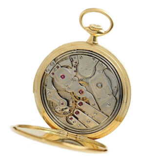 Swiss thin gold minute repeating pocket watch Circa 1920