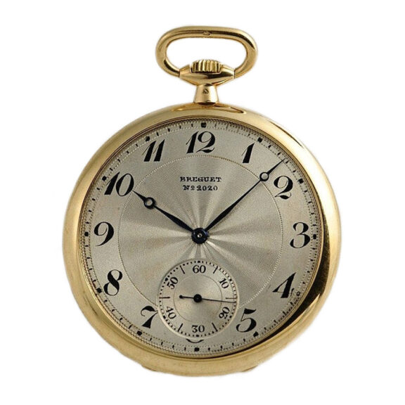 Swiss 18K gold thin gentleman's pocket watch Circa 1910