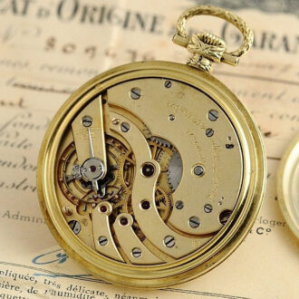 Swiss rare gentleman's pocket watch with original box Circa 1926