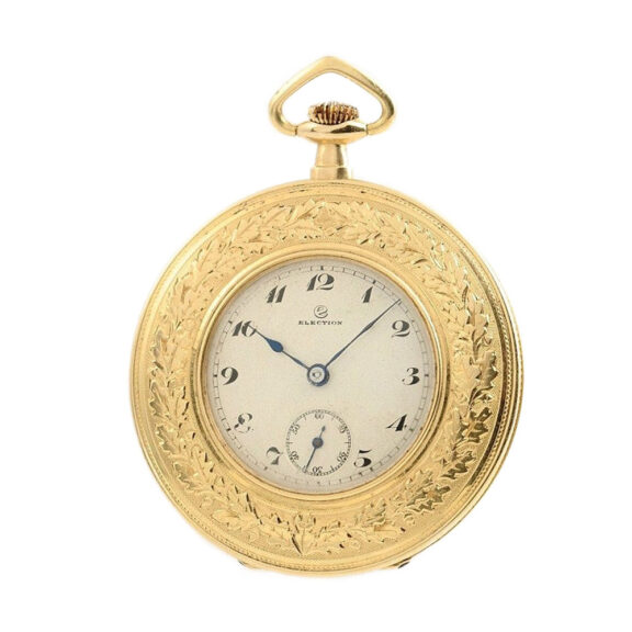 Swiss very thin gold enamel pocket watch Circa 1925 Swiss very thin gold enamel pocket watch Circa 1925
